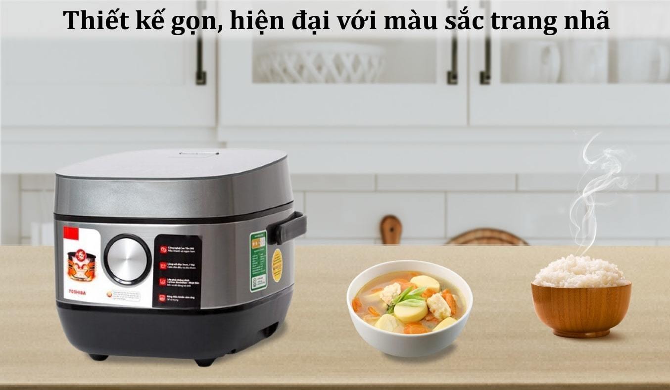Nồi cơm điện cao tần Toshiba RC-10IP1PV giải pháp cho bữa cơm chuẩn nhật tại nhà