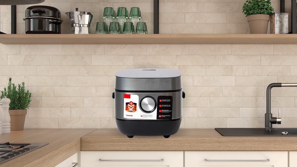 Nồi cơm điện cao tần Toshiba RC-10IP1PV đầu tư xứng đáng cho bữa cơm ngon