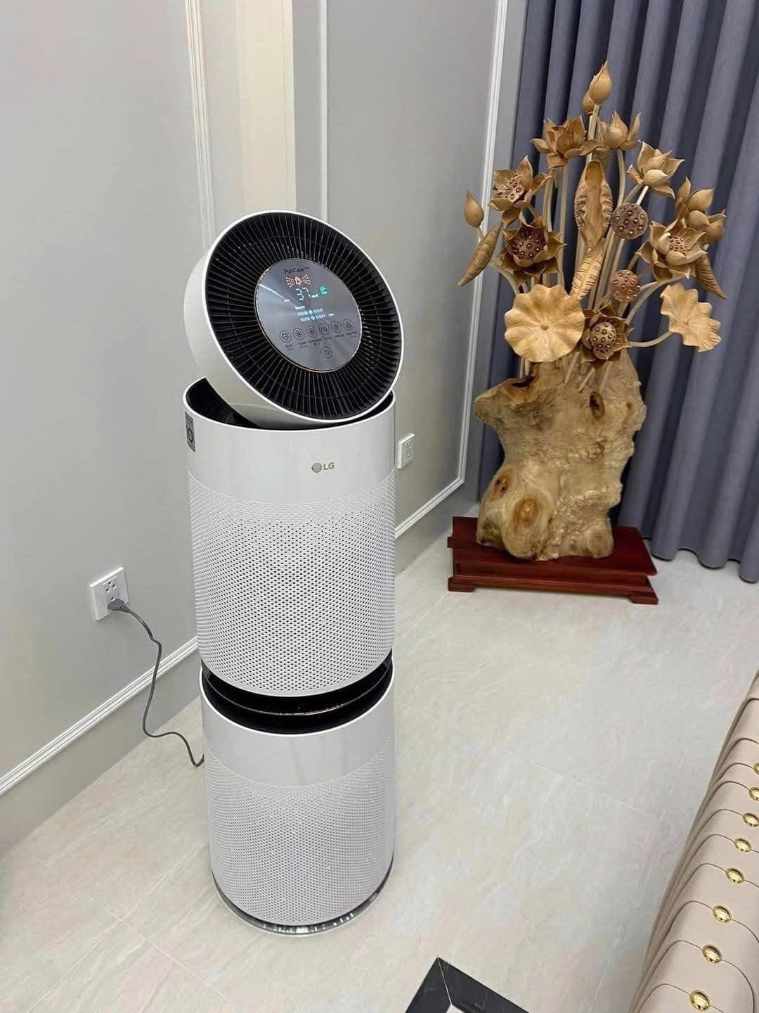 Review chi tiết từ A đến Z về máy lọc không khí LG PuriCare 360 2 tầng AS10GDWH0