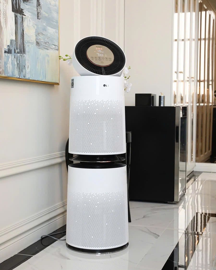 Review chi tiết từ A đến Z về máy lọc không khí LG PuriCare 360 2 tầng AS10GDWH0