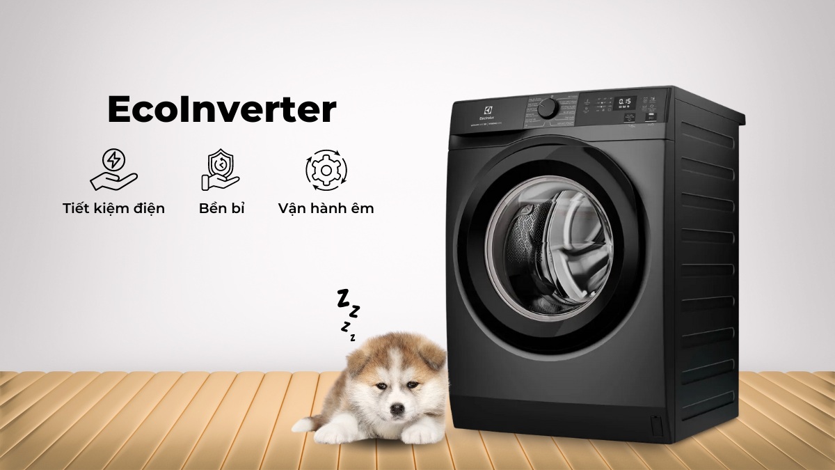 Máy giặt Electrolux lồng ngang EWF1024D3SC: Động cơ Eco Inverter và khả năng vận hành có thực sự êm
