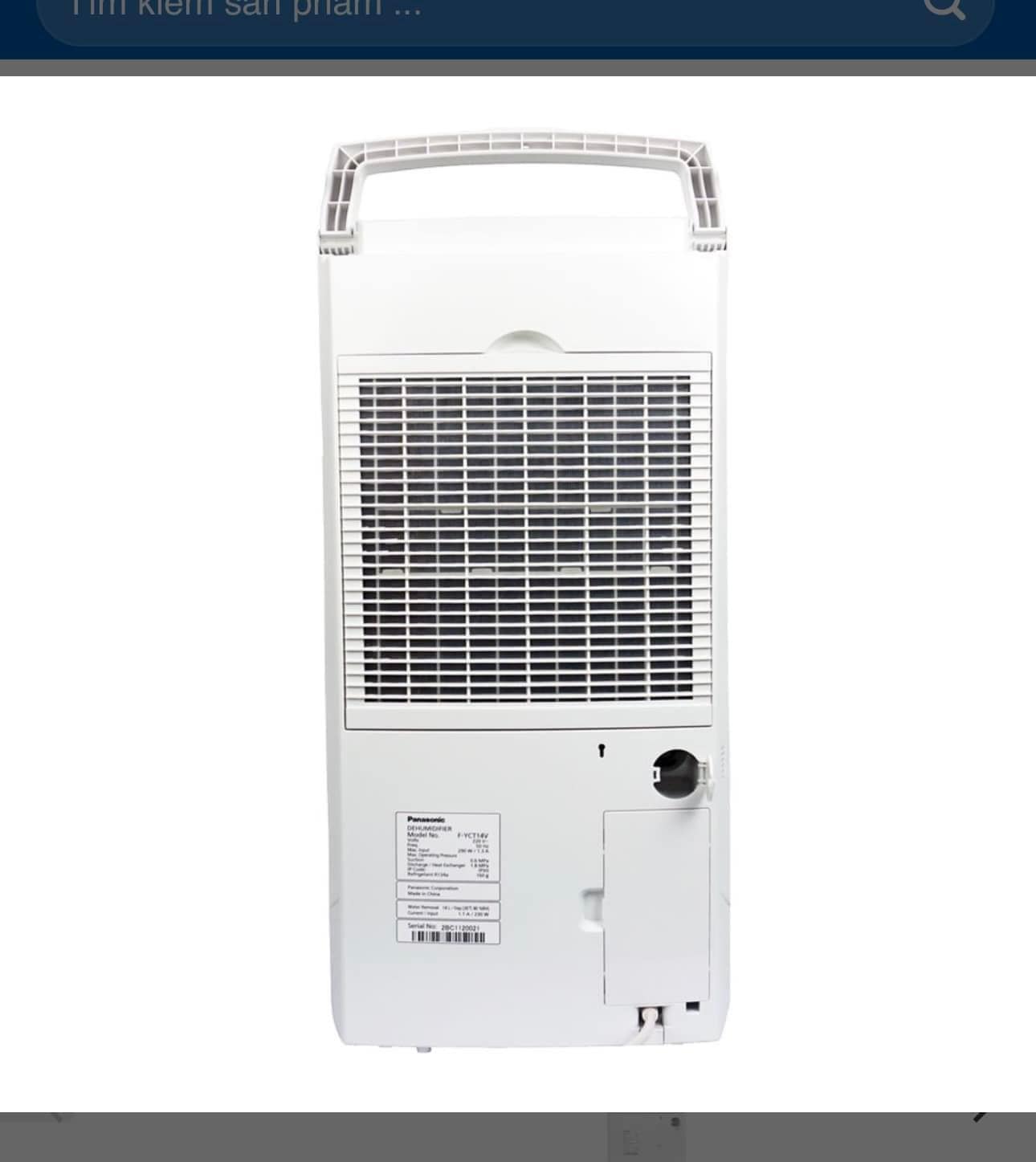 Máy hút ẩm Panasonic F-YCT14V, lựa chọn hai trong một tiết kiệm chi phí