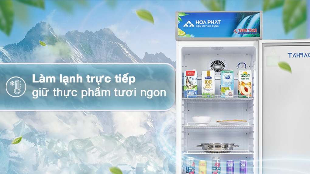 Mát lâu bền bỉ lợi nhuận như ý cùng tủ mát Hòa Phát 1 cánh HSR S6242