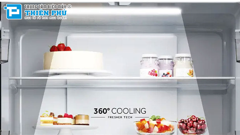 Tủ Lạnh Aqua Multi Door Inverter 469 Lít AQR-M536XA(GB)