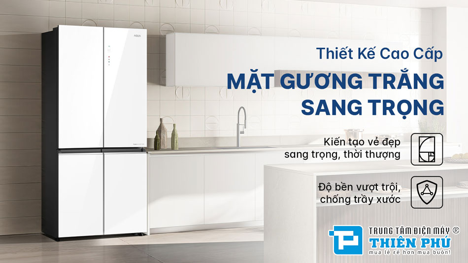 Tủ Lạnh Aqua Multi Door Inverter 529 Lít AQR-M600XA(GC)