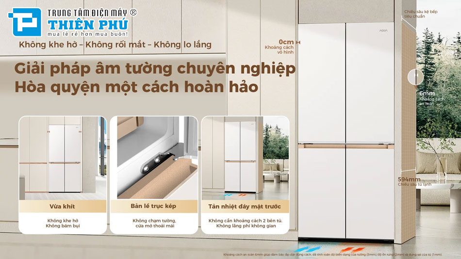 Tủ Lạnh Aqua Multi Door Inverter 508 Lít AQR-MA580XA(MC)U1