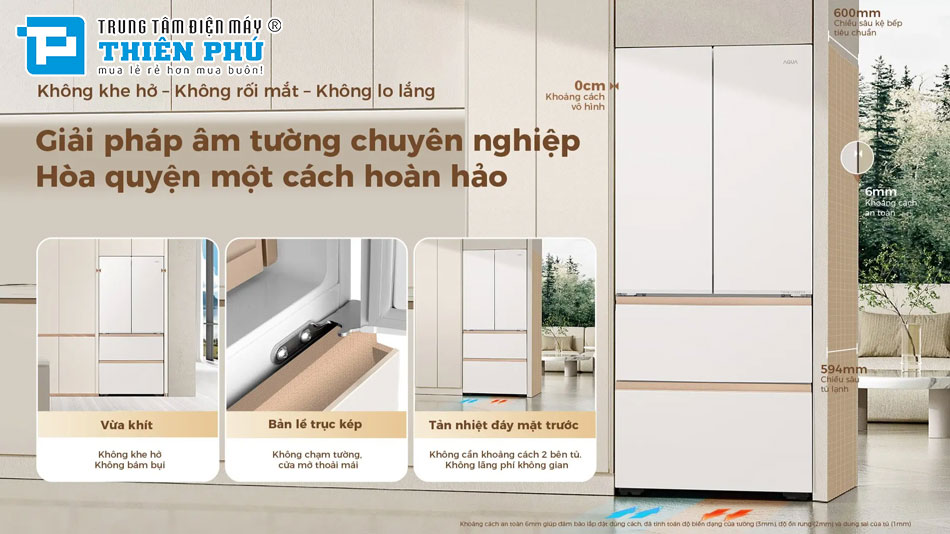 Tủ Lạnh Aqua Multi Door Inverter 515 Lít AQR-MA590XA(MC)U1