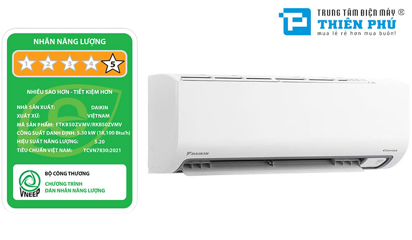 Những ưu điểm đáng chú ý của điều hòa Daikin 18000btu FTKB50ZVMV thu hút người dùng