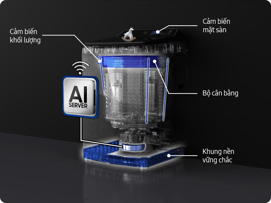 Đánh giá khả năng giặt siêu tốc, giữ quần áo bền màu và sạch sâu trên máy giặt Samsung lồng đứng WA80F15S5CSV