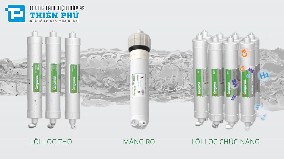 Đánh giá hệ thống 13 lõi lọc - Trái tim của máy lọc nước Kangaroo KGEP13A1