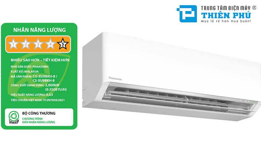 Vì sao điều hòa Panasonic 9000btu CS-XU9BKH-8 được ưa chuộng dù có giá thành cao?