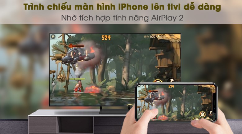 Tìm hiểu tính năng SmartThings, AirPlay, Mirroring, điều khiển giọng nói trên Smart tivi Samsung 55 inch QA55QN1EFAKXXV