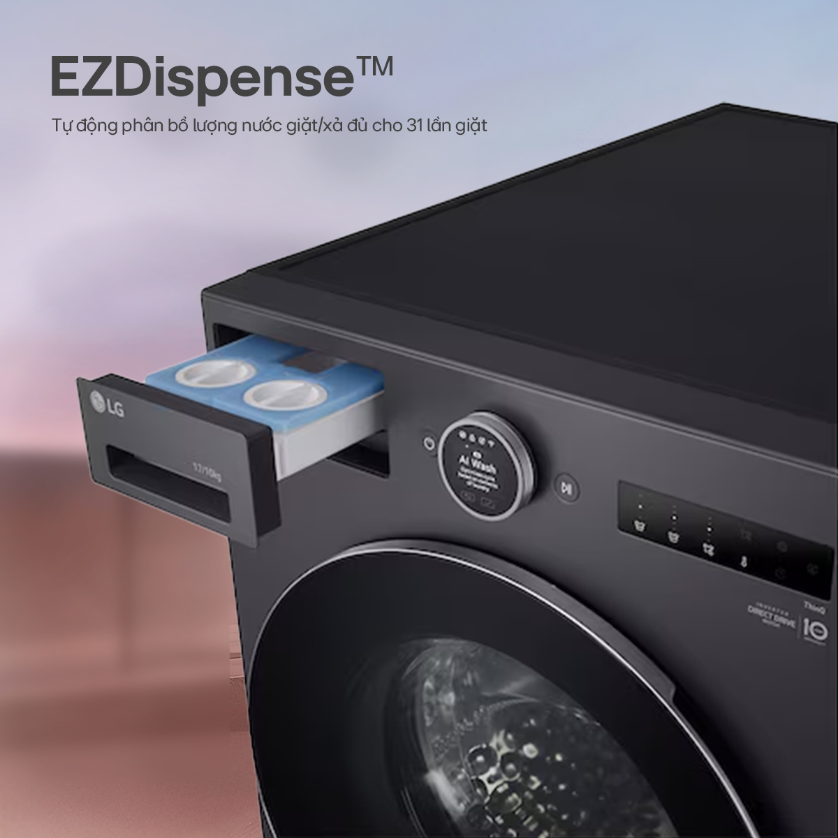 Công nghệ giặt trên máy giặt LG 12kg FX1412S3KAV có gì đặc biệt