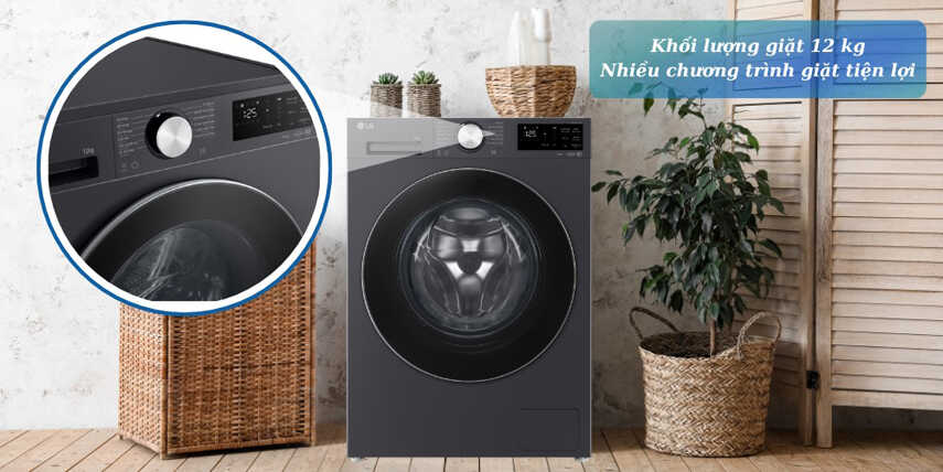 Trải nghiệm thực tế máy giặt LG 12kg FX1412N5G cho gia đình đông người: Giặt nhanh, sạch sâu và tiết kiệm đến đâu?