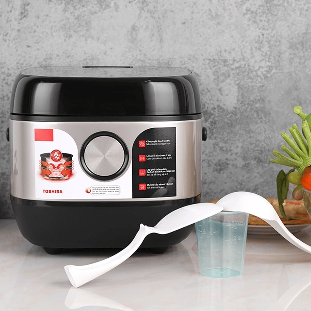 Nồi cơm điện Toshiba RC-18IX1PV 1.8 Lít giữ trọn vị ngon cho mỗi bữa cơm nhà