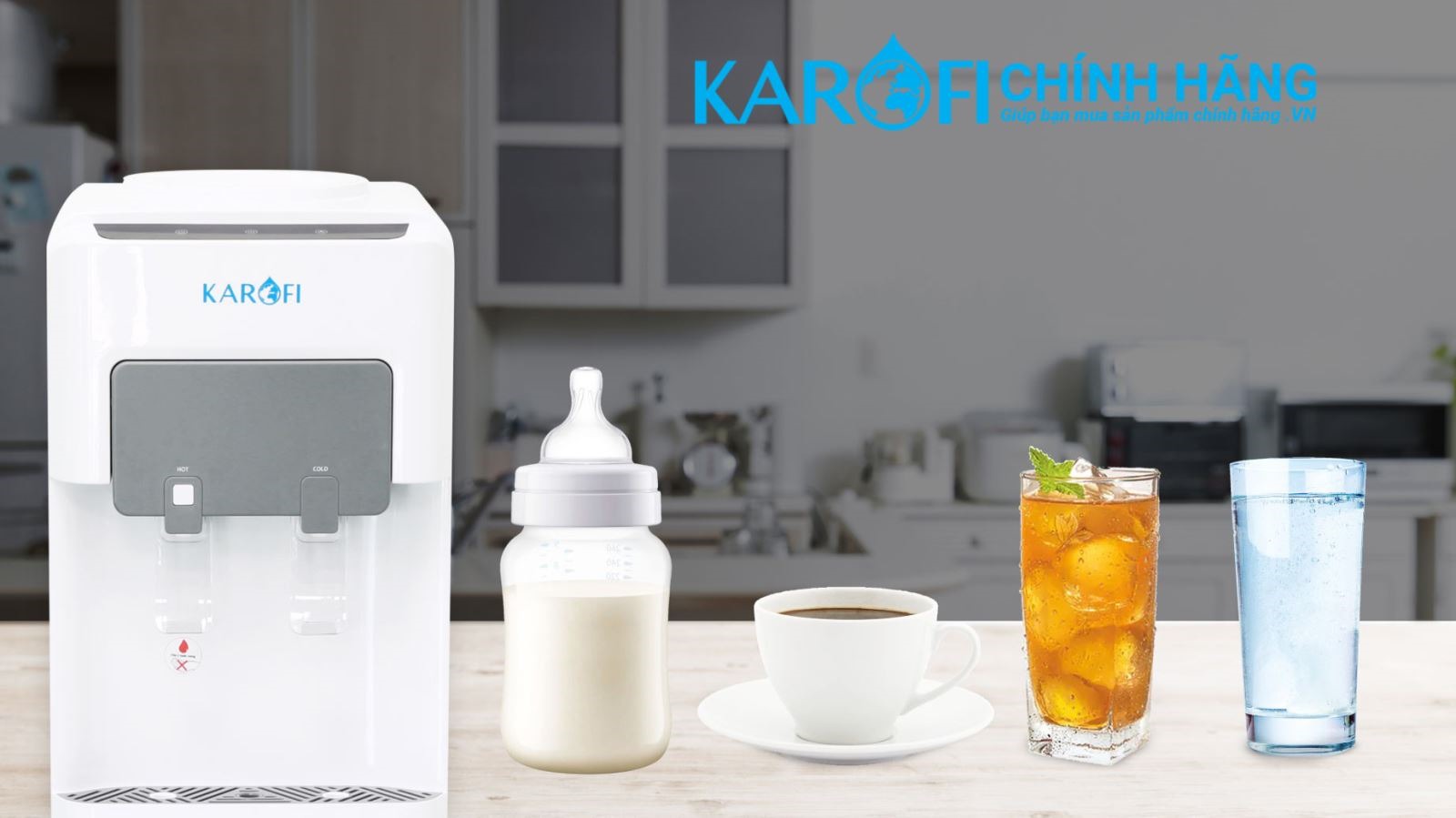 Cây nước nóng lạnh Karofi HC16 nâng tầm chất lượng sinh hoạt gia đình