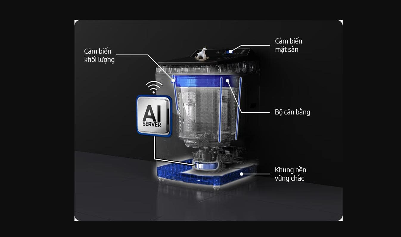 Bí quyết giặt siêu nhanh, sạch sâu với máy giặt Samsung 13kg WA80F13S5BSV