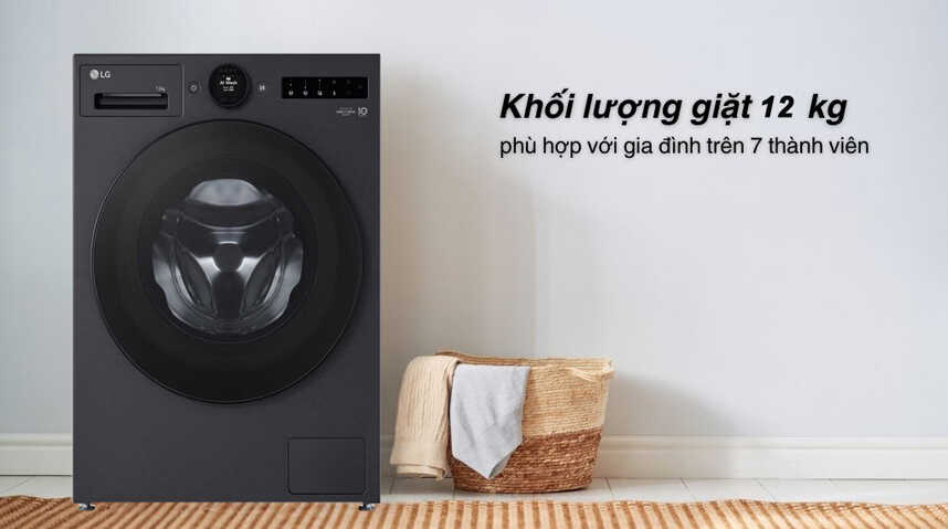 Đánh giá toàn diện máy giặt LG 12kg FX1412S3K: Điểm mạnh nổi bật và hạn chế cần biết