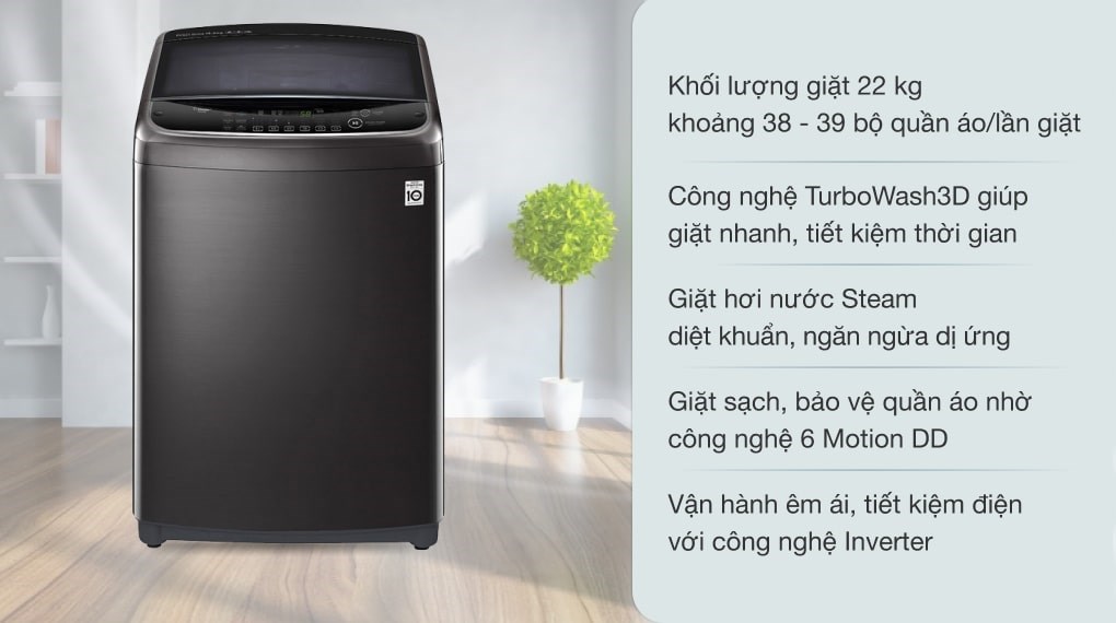 Từ thiết kế đến công nghệ: Máy giặt LG cửa trên T2522AX7G mang lại trải nghiệm gì khác biệt cho người dùng