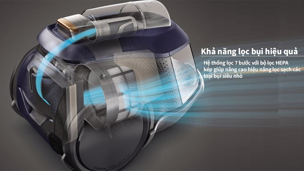 Máy hút bụi Electrolux PC91 hút sạch bụi mịn, bảo vệ sức khỏe cả nhà