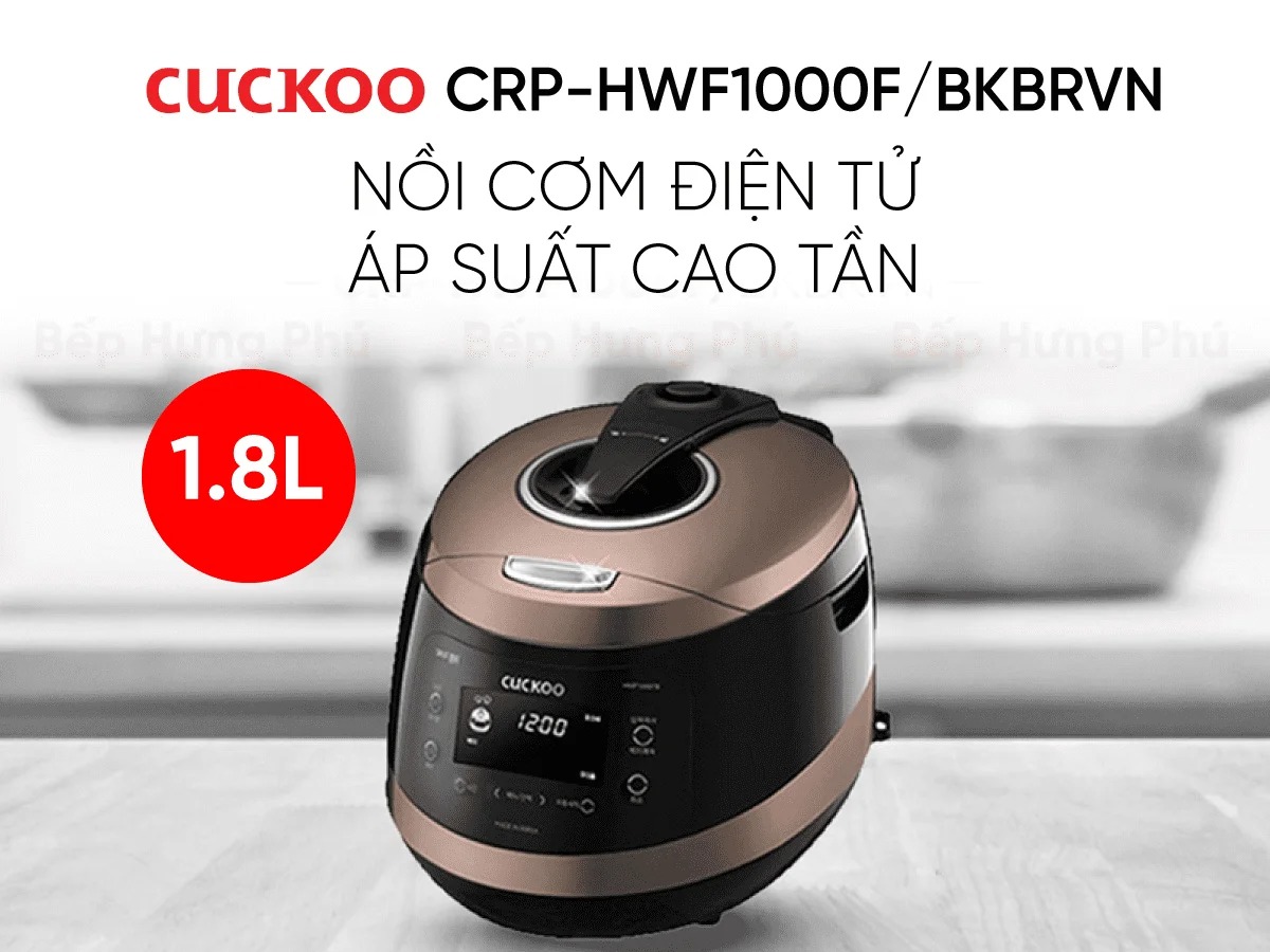 Nồi cơm điện cao tần Cuckoo CRP-HWF1000F 1.8 Lít định nghĩa lại chuẩn mực cơm ngon cho gian bếp hiện đại