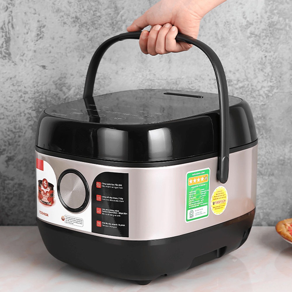 Nồi cơm điện Toshiba RC-18IX1PV 1.8 Lít giữ trọn vị ngon cho mỗi bữa cơm nhà