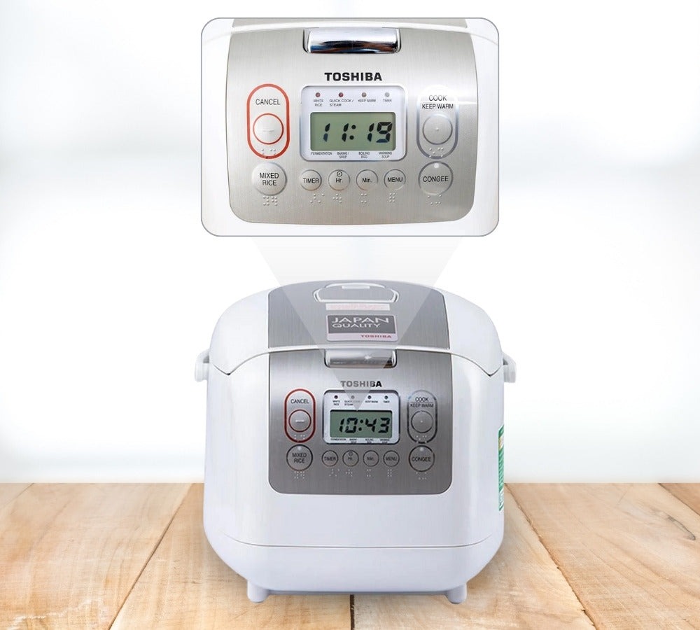 Nồi cơm điện tử Toshiba RC-18NTFV(W) đồng hành cùng gian bếp việt
