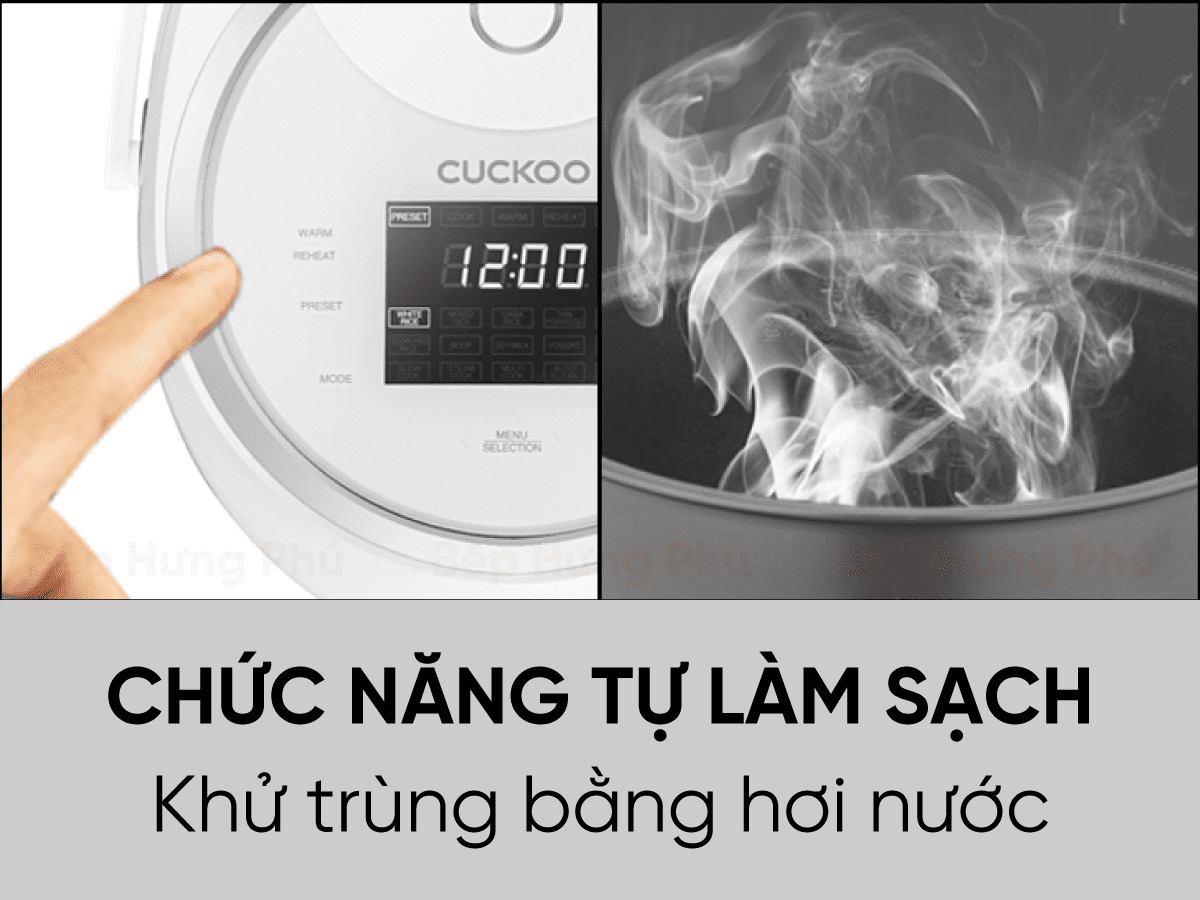 Nồi cơm điện tử Cuckoo CR-0810F nấu cơm dẻo ngon, giữ ấm lâu