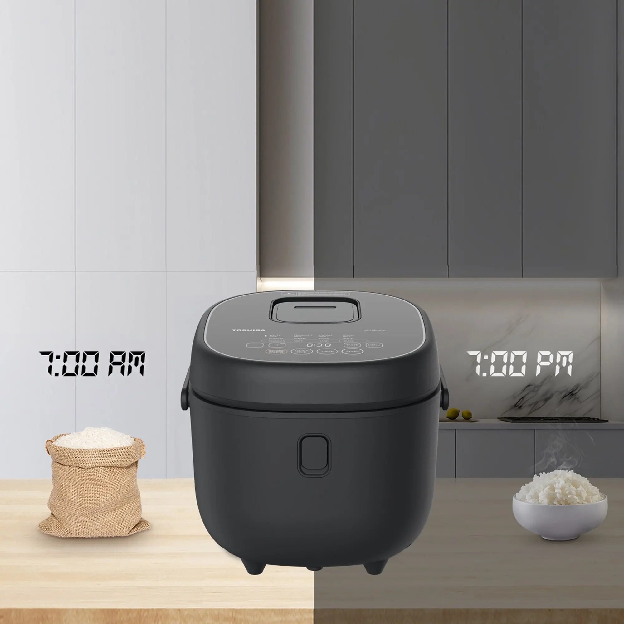 Nồi cơm điện tử Toshiba RC-18DR4TVN(H) đáp ứng trọn vẹn nhu cầu gia đình 4-6 người