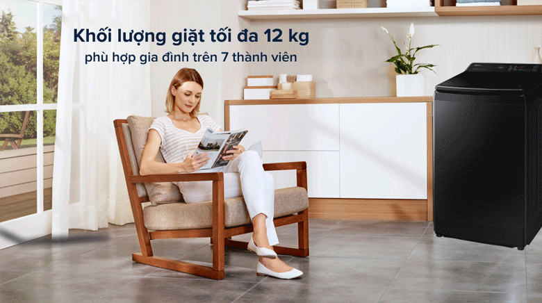 Khám phá máy giặt Samsung 12kg lồng đứng WA12CG5886BV/SV và WA12CG5745BV/SV – Bền bỉ, tiết kiệm, giặt sạch vượt trội