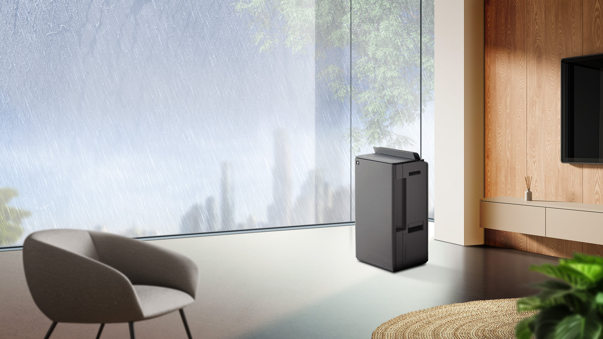 Máy hút ẩm và lọc không khí Sharp DW-T30FV-W, giải pháp toàn diện thông minh