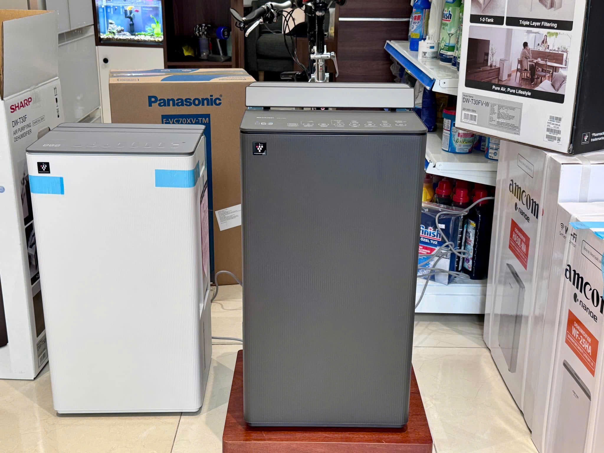 Máy hút ẩm và lọc không khí Sharp DW-T30FV-W, giải pháp toàn diện thông minh