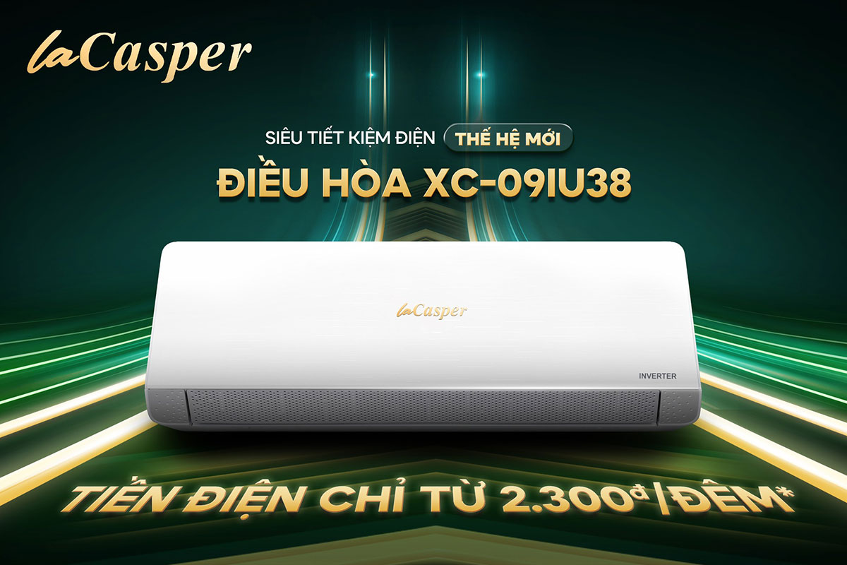 Chỉ 2.300 đồng/đêm? Thực hư khả năng tiết kiệm của điều hòa Casper inverter XC-09IU38