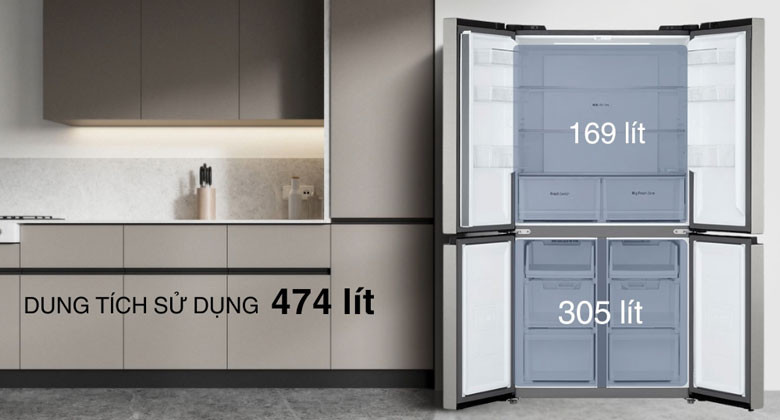 Những lý kho khiến bạn nên chọn tủ lạnh LG 4 cánh LFB47SVM