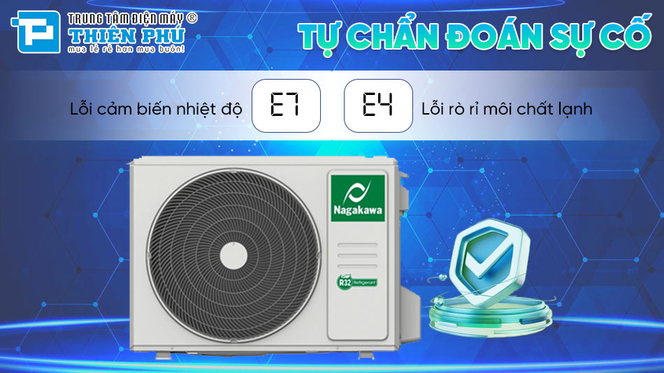 Điều Hòa Cây Nagakawa 24000Btu 2 Chiều Inevrter NIP-A24R2U68