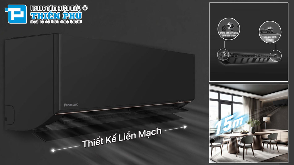 Điều Hòa Panasonic Inverter 9000Btu 1 Chiều CS-AU9BKH-8