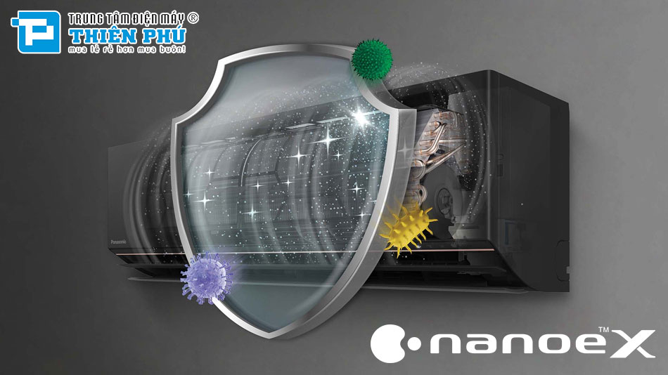 Điều Hòa Panasonic Inverter 9000Btu 1 Chiều CS-AU9BKH-8