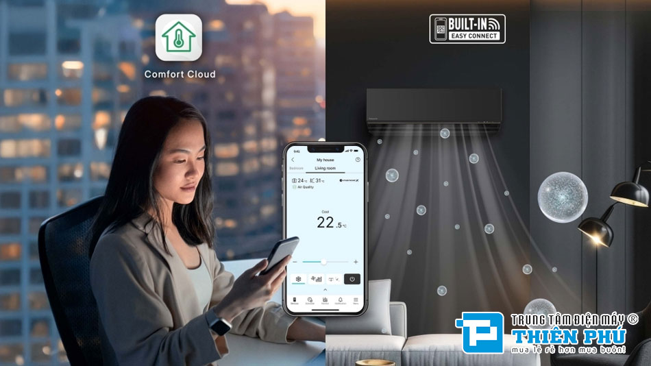 Điều Hòa Panasonic Inverter 9000Btu 1 Chiều CS-AU9BKH-8