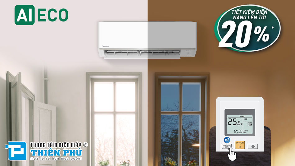 Điều Hòa Panasonic Inverter 18000Btu 1 Chiều CS-RU18CKH-8D