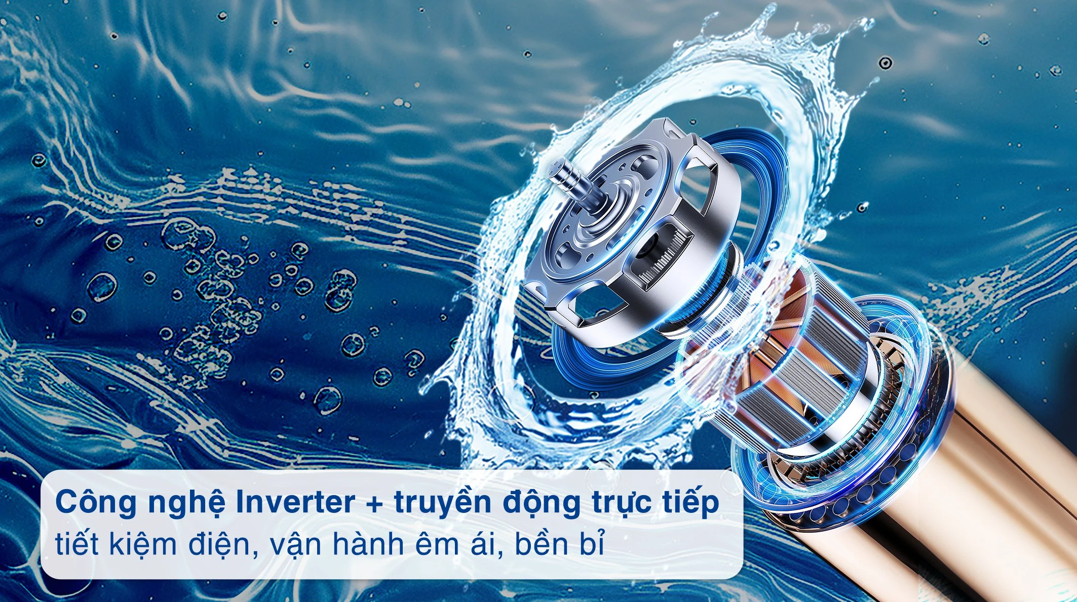 Vì sao máy giặt LG 15kg T2515VBTB vận hành êm và bền bỉ? Phân tích cấu tạo động cơ Smart Inverter và thiết kế lồng giặt TurboDrum