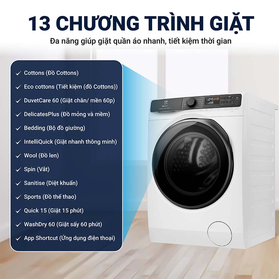 Đánh giá chi tiết máy giặt sấy Electrolux giá rẻ EWW1343R7WC: Điểm mạnh – điểm hạn chế cần biết trước khi mua