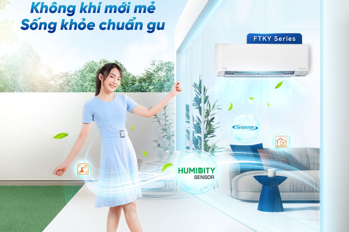 Tìm hiểu về công nghệ cảm biến ẩm Humidity Sensor trên điều hòa Daikin FTKY25ZVMV