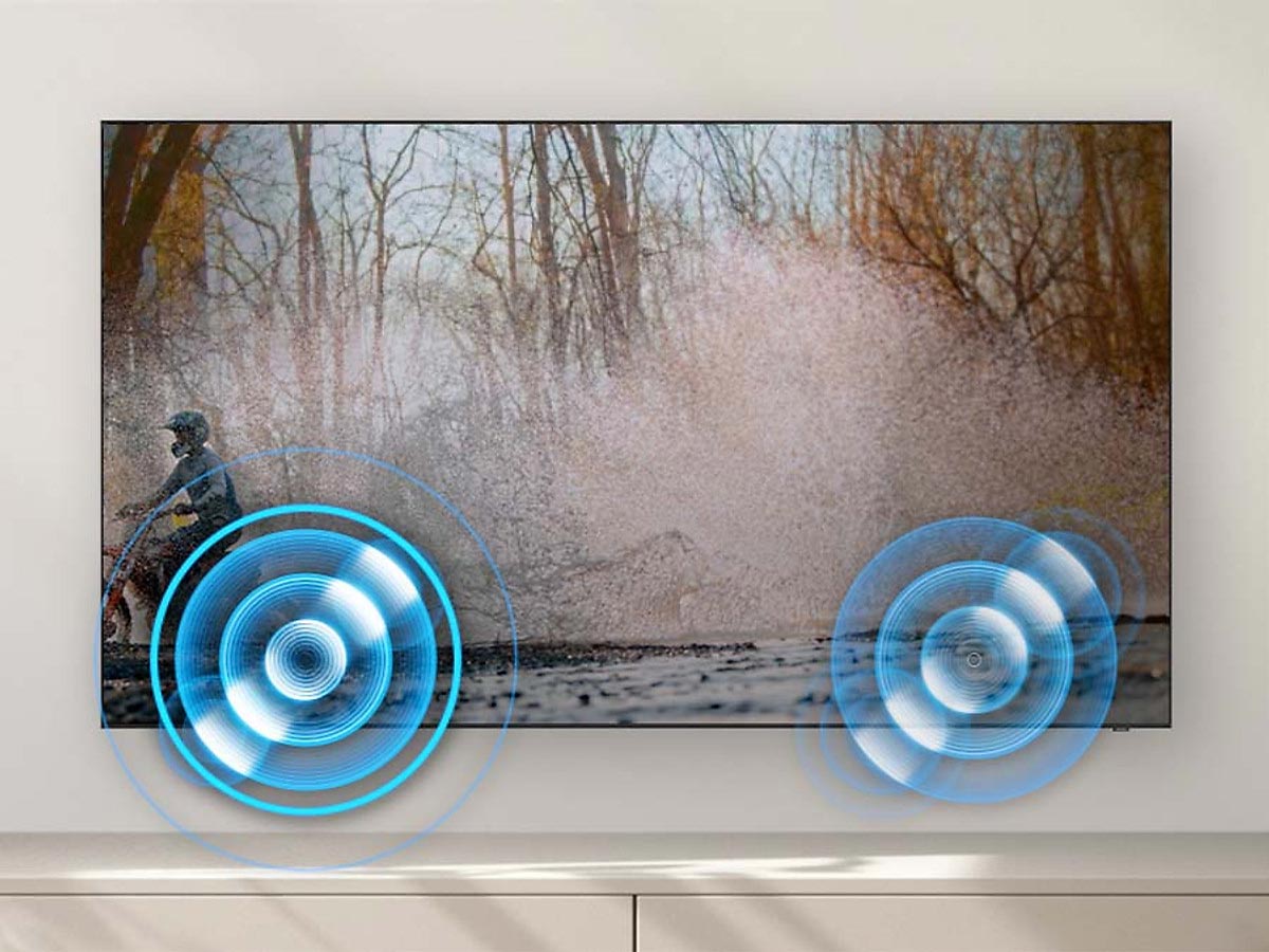 Trải nghiệm âm thanh chuyển động OTS Lite trên tivi Samsung QLED 75 inch QA75Q8FAAKXXV