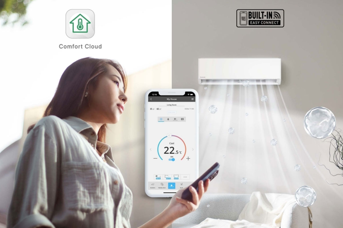 Trải nghiệm thông minh điều khiển điều hòa Panasonic CS-U24BKH-8 qua điện thoại