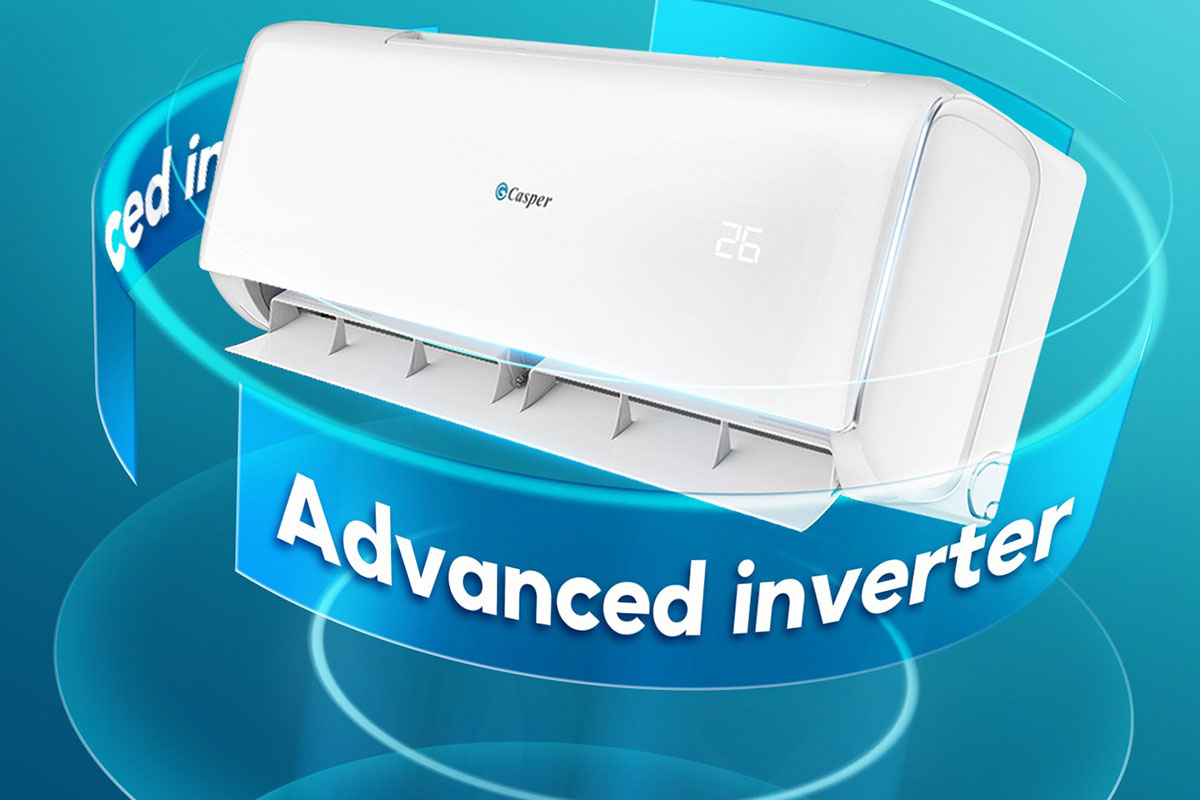 Dùng điều hòa 24000btu không lo hóa đơn điện với điều hòa Casper inverter JC-24IU36