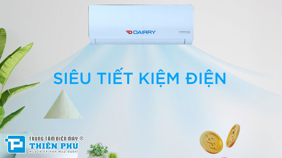 Điều Hòa Dairry 12000Btu 2 Chiều Inverter DRCH12-AGH