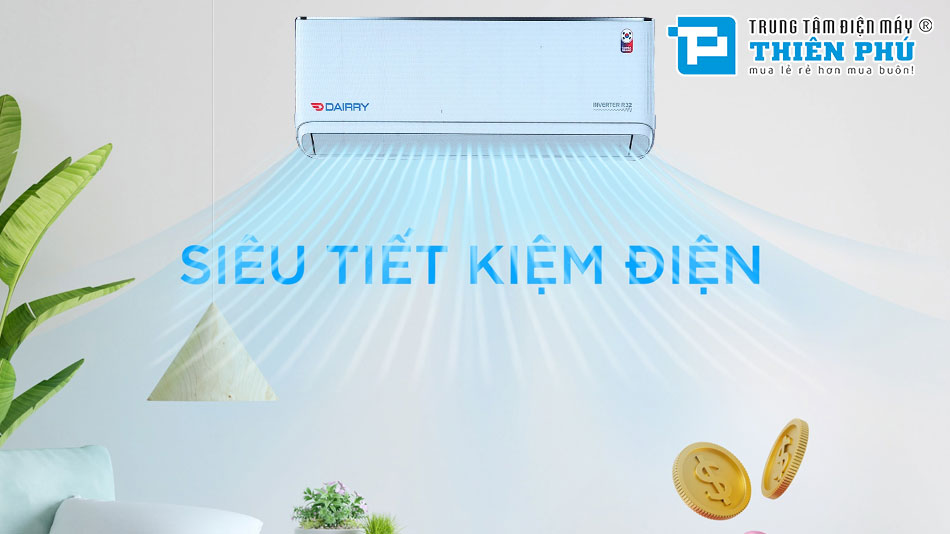 Điều Hòa Dairry 23900Btu 1 Chiều Inverter DRCH24-IGC