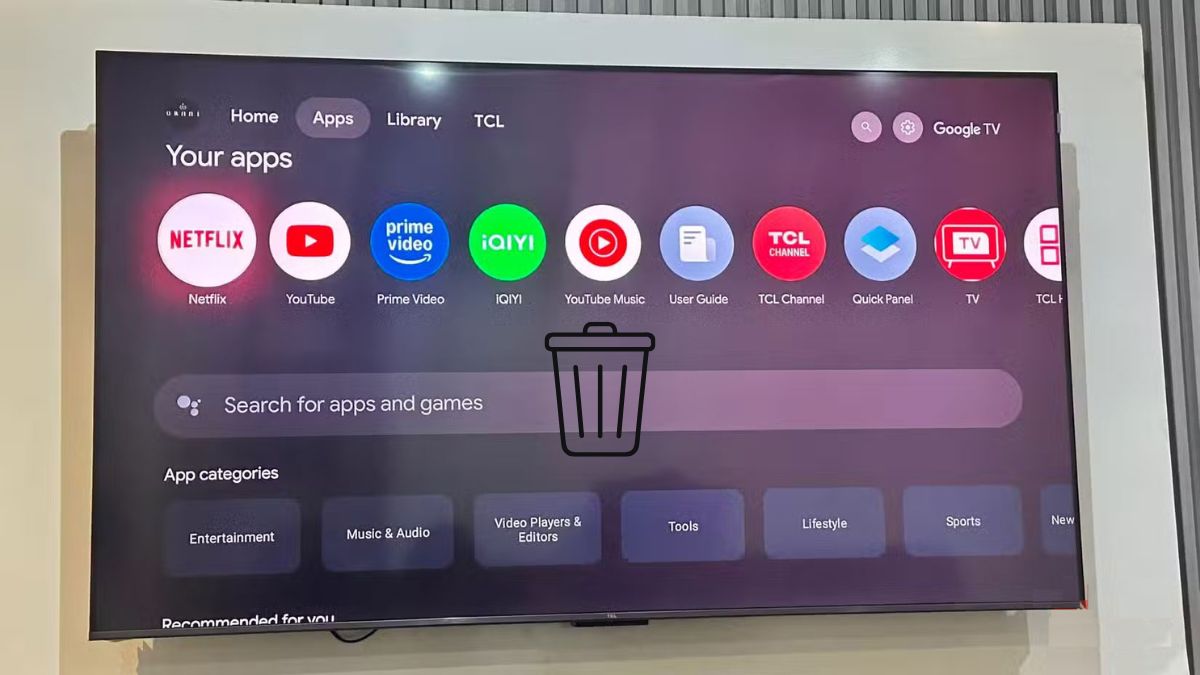 Giải phóng dung lượng, cách xóa ứng dụng không cần thiết trên tivi Sony