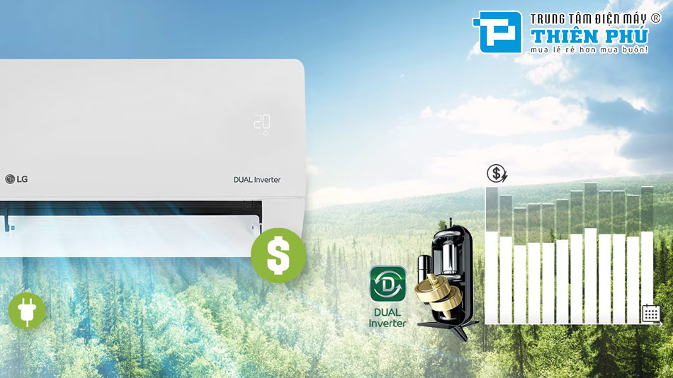 Điều Hòa LG 9000Btu 1 Chiều Inverter IEC09M2