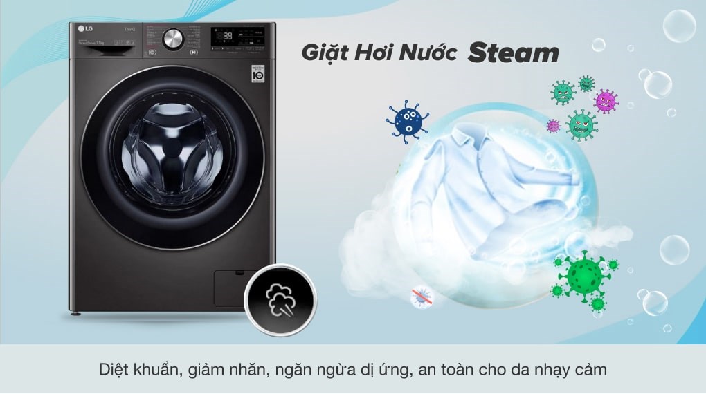 Các tính năng giặt thông minh trên máy giặt LG FX1411N5G nên biết trước khi mua